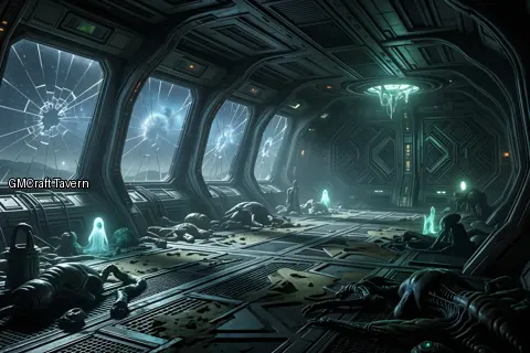 Abandonned rooms-wrecks 118 spaceship interior preview