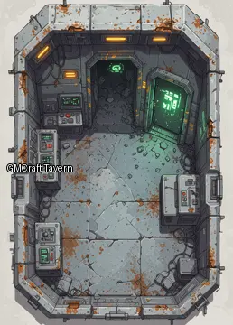 Abandonned rooms-wrecks 132 spaceship interior preview