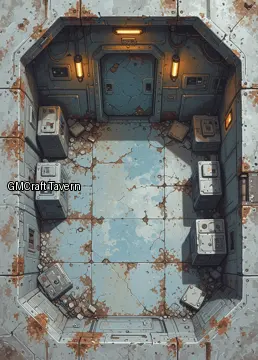 Abandonned rooms-wrecks 144 spaceship interior preview