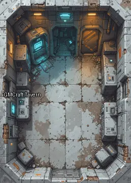 Abandonned rooms-wrecks 145 spaceship interior preview