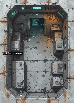 Abandonned rooms-wrecks 161 spaceship interior preview