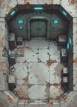 Abandonned rooms-wrecks 170 spaceship interior preview