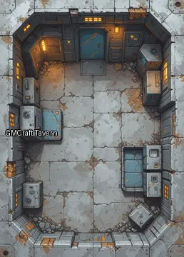 Abandonned rooms-wrecks 176 spaceship interior preview