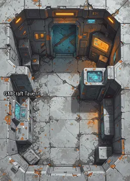Abandonned rooms-wrecks 191 spaceship interior preview