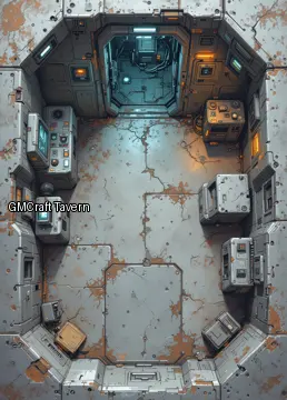 Abandonned rooms-wrecks 198 spaceship interior preview
