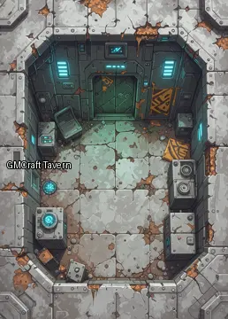 Abandonned rooms-wrecks 206 spaceship interior preview