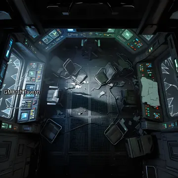 Abandonned rooms-wrecks 224 spaceship interior preview