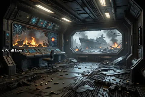 Abandonned rooms-wrecks 239 spaceship interior preview