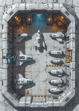 Hangar-Cargo 847 spaceship interior preview