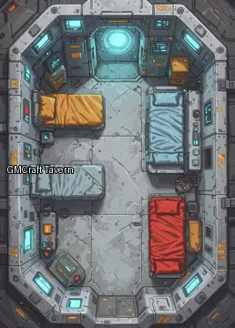 Sleep quarters 1829 spaceship interior preview