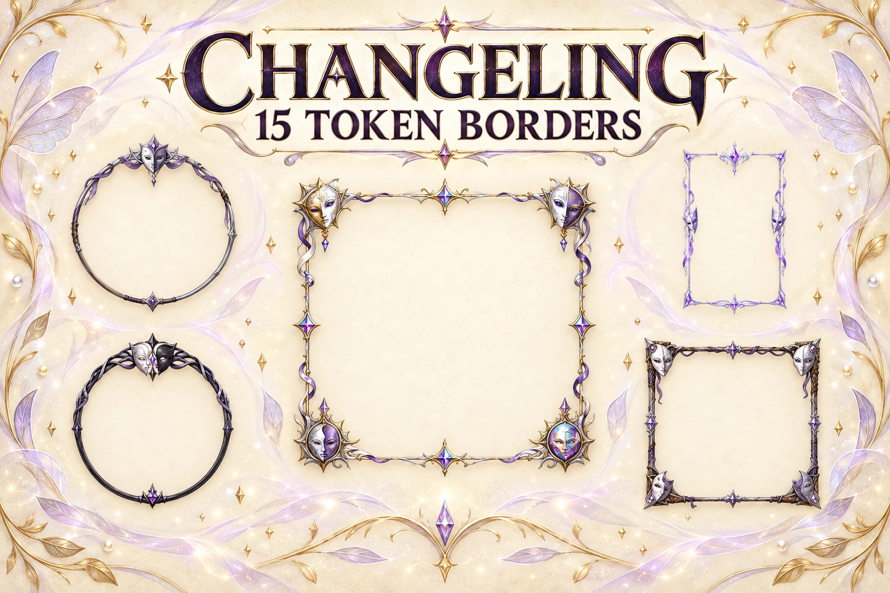 15 Changeling Token Borders