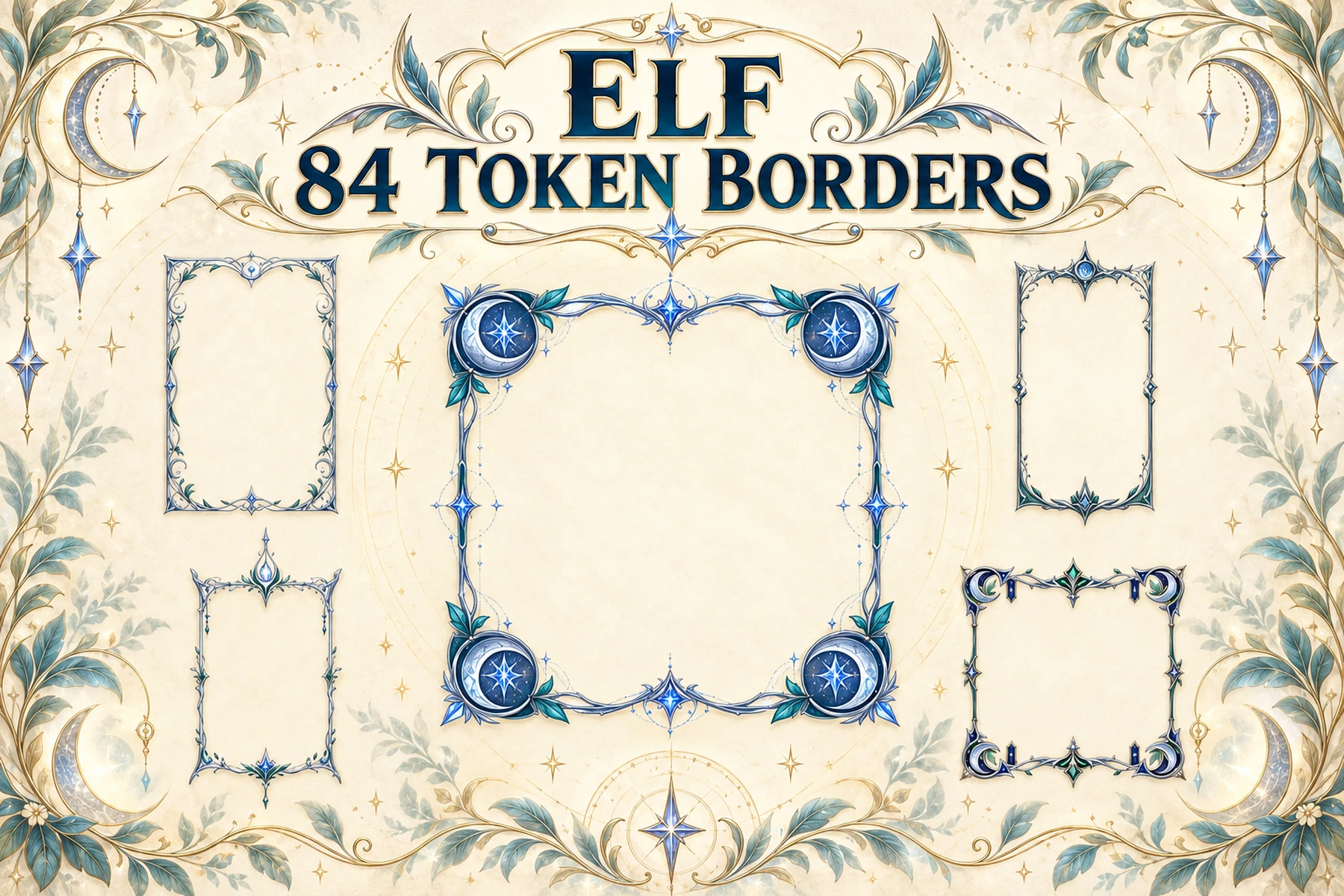 84 Elf Token Borders