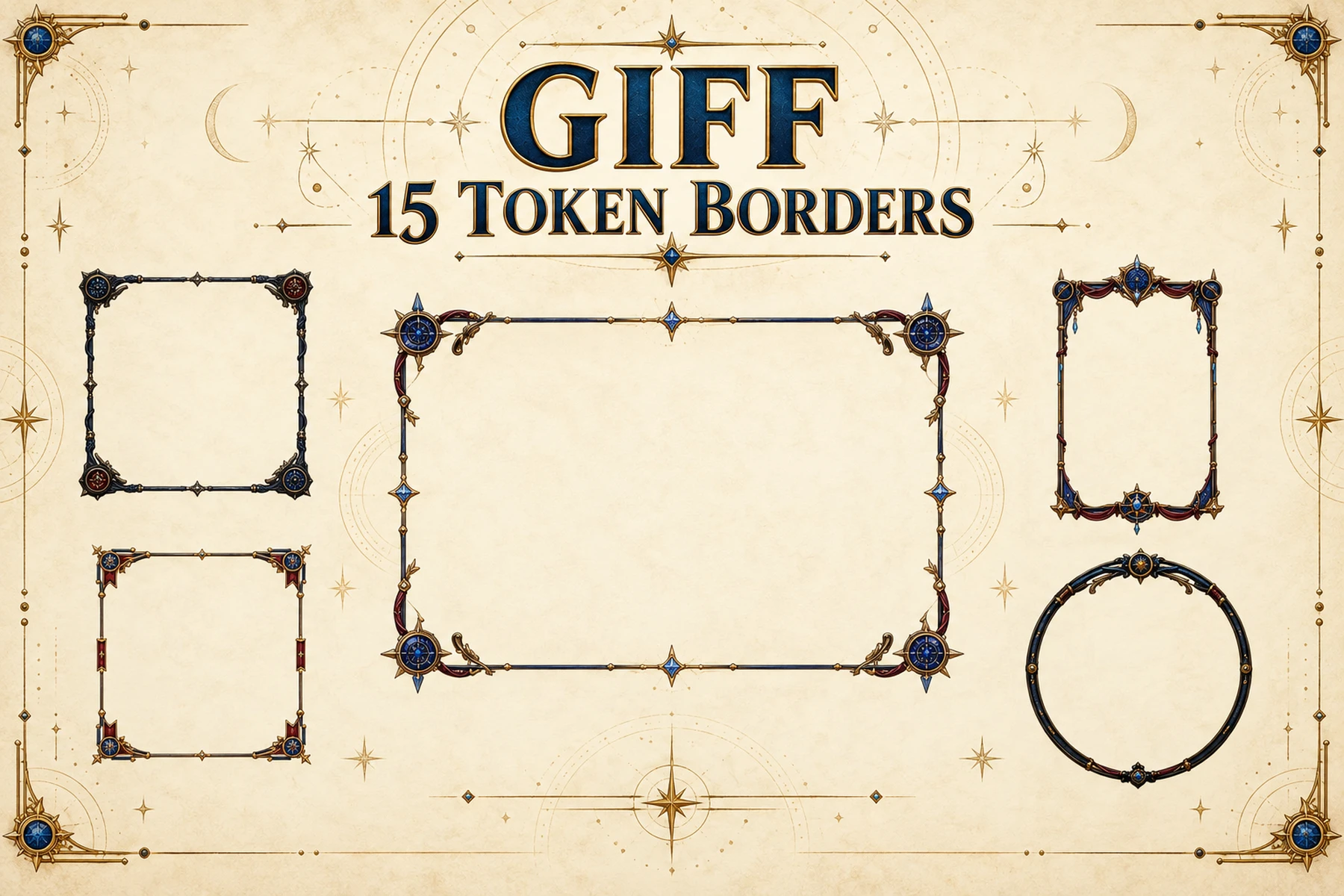 15 Giff Token Borders
