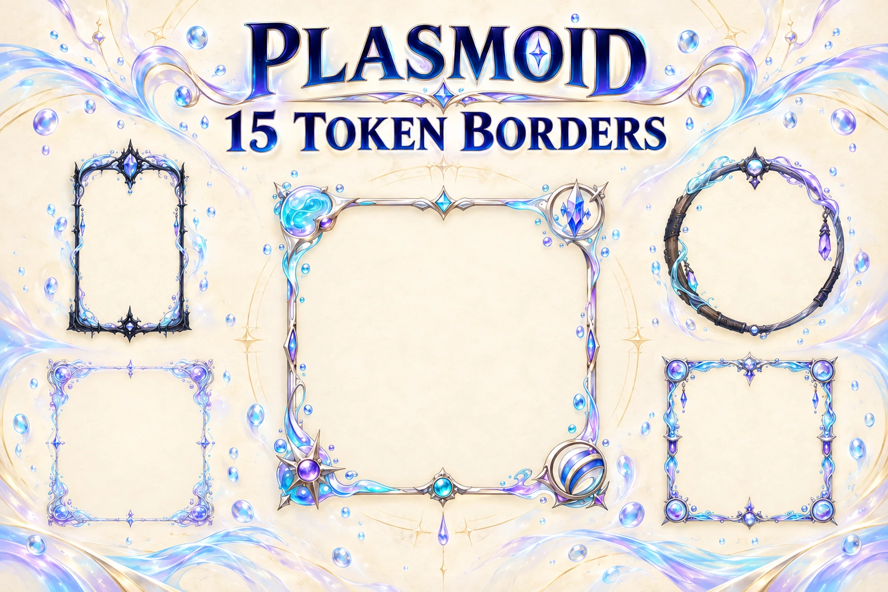 15 Plasmoid Token Borders