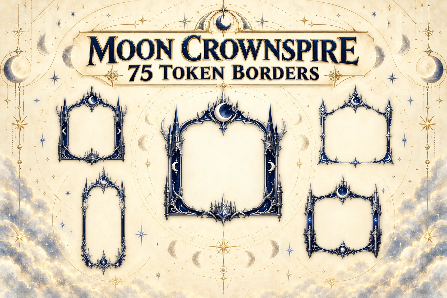 75 Moon Crownspire Token Borders