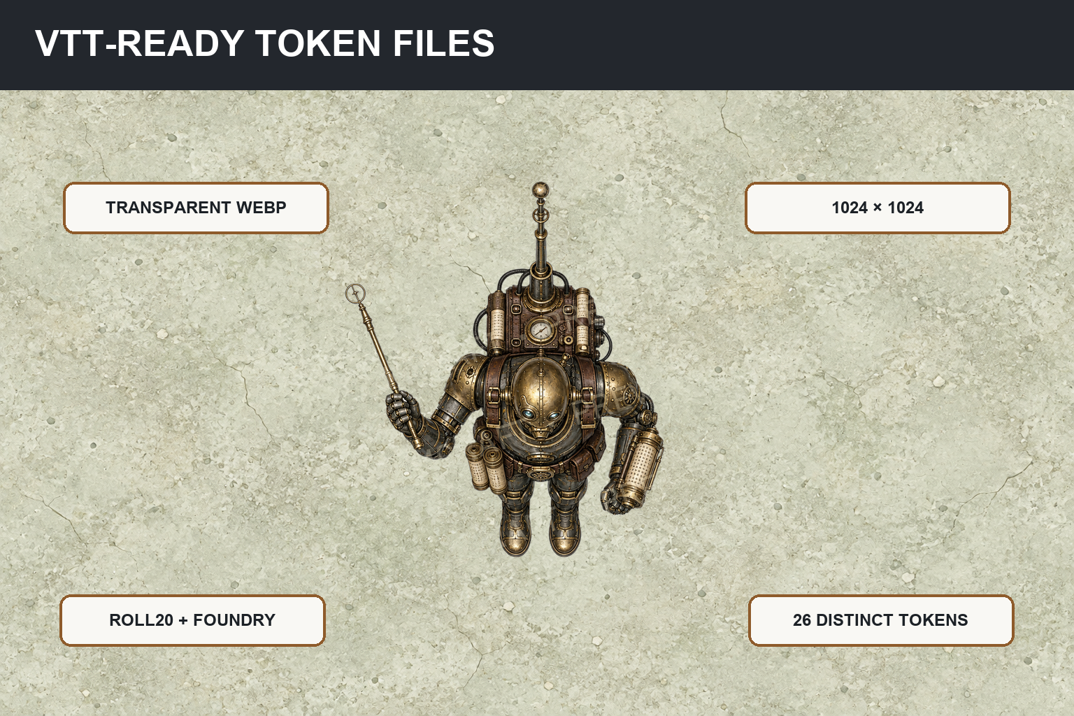 Steampunk Warforged Army product preview 2