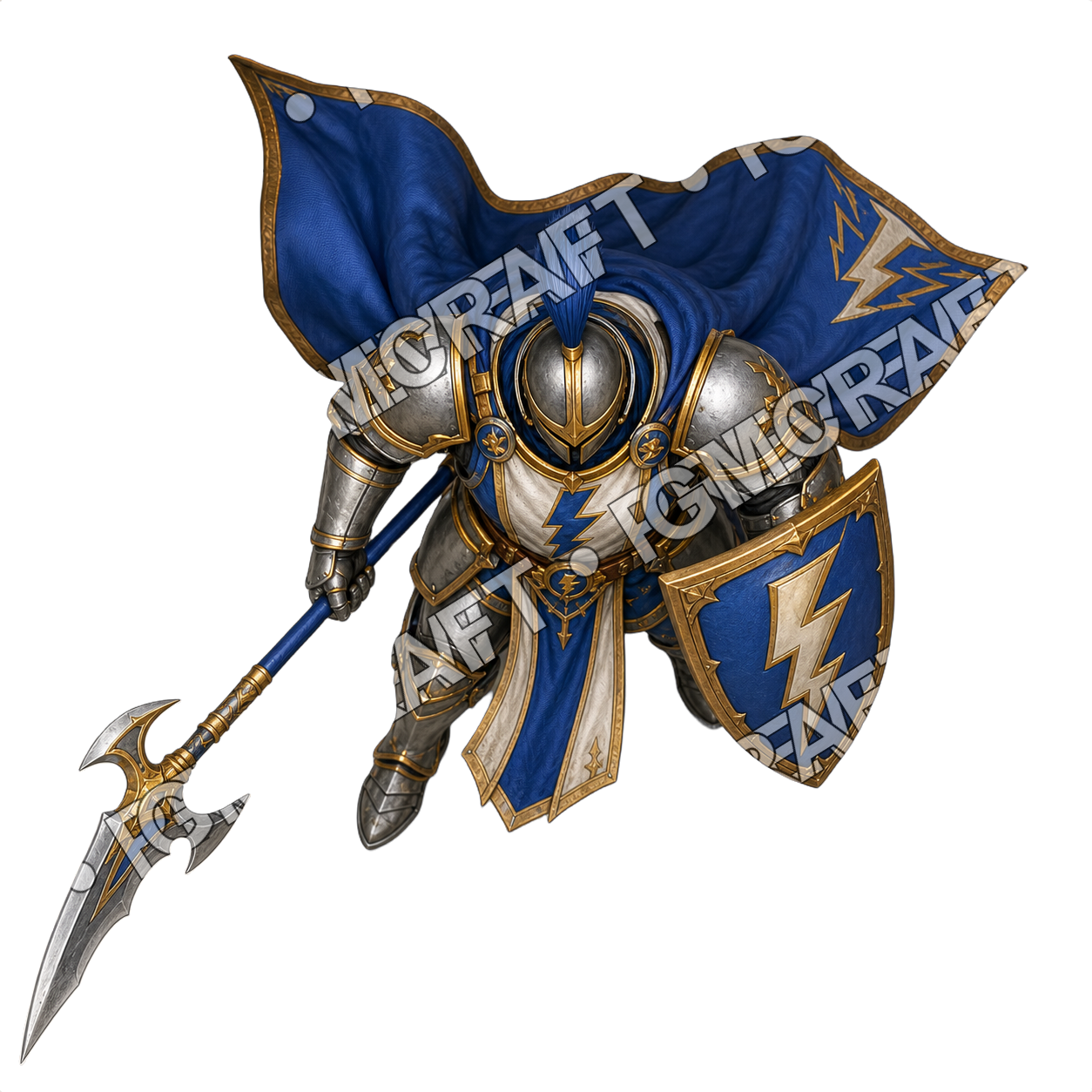 Royal Storm Guard 15 Glaive Executor Topdown Token top-down token preview