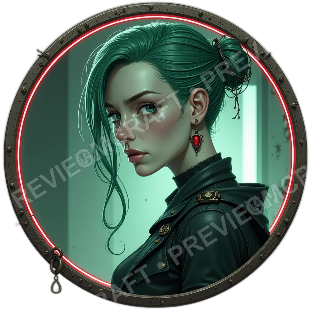 Rail Tremor Drifter, Female, Pale Vein Ink Lattice, Looped Ampule Charm, Trembling Finger Scars, Addicts, ,Older Adult Age,1.8,, ,Muscular Build,1.8,, 0001 top-down token preview