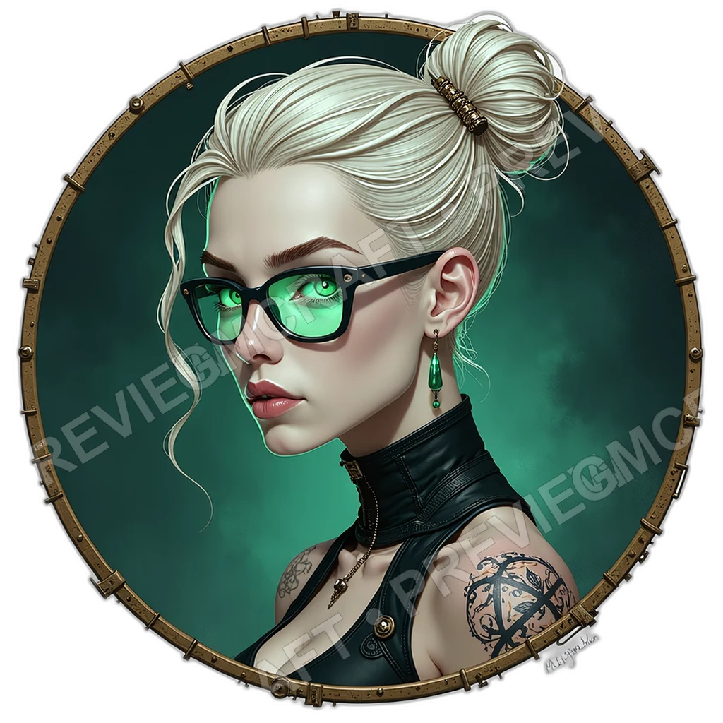 Rail Tremor Drifter, Female, Pale Vein Ink Lattice, Looped Ampule Charm, Trembling Index Scar, Addicts, ,Elder Very Old Person,1.8,, ,Very Slim Build, 0001 top-down token preview