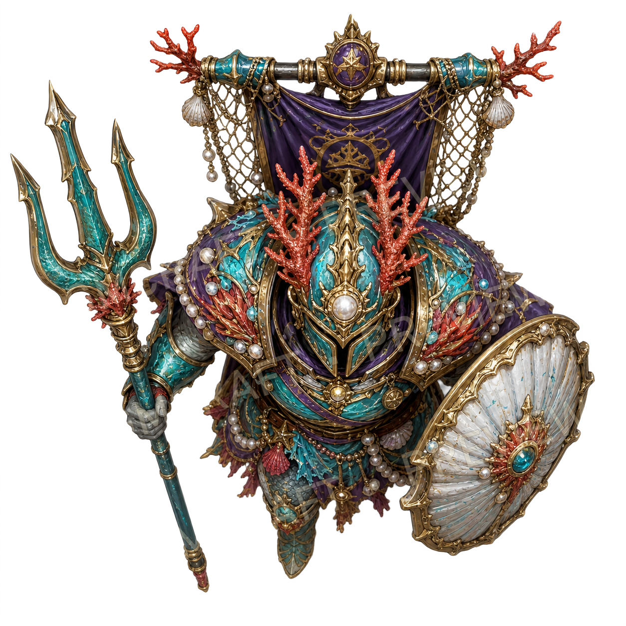Trident Captain top-down token preview