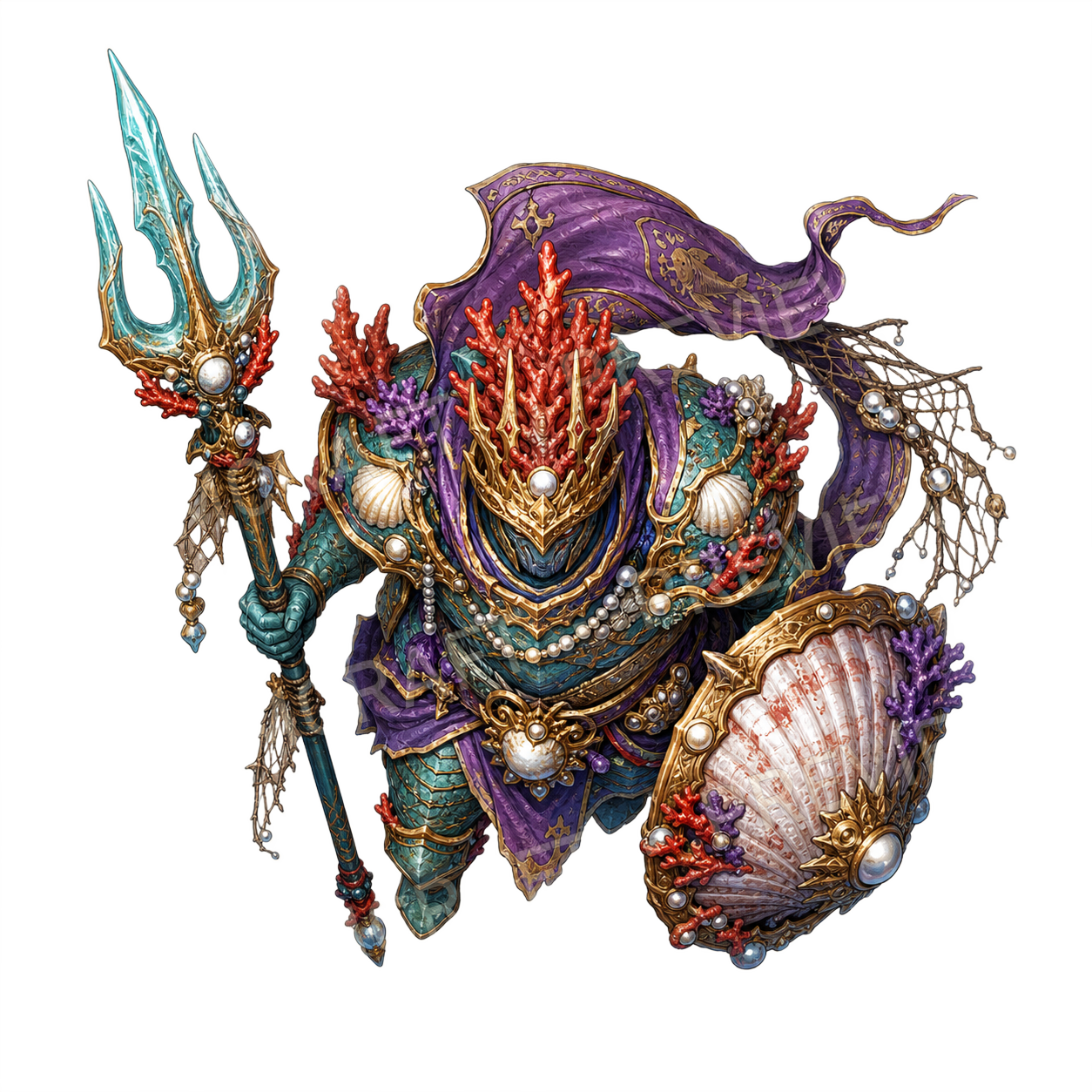 Reef Drummer top-down token preview