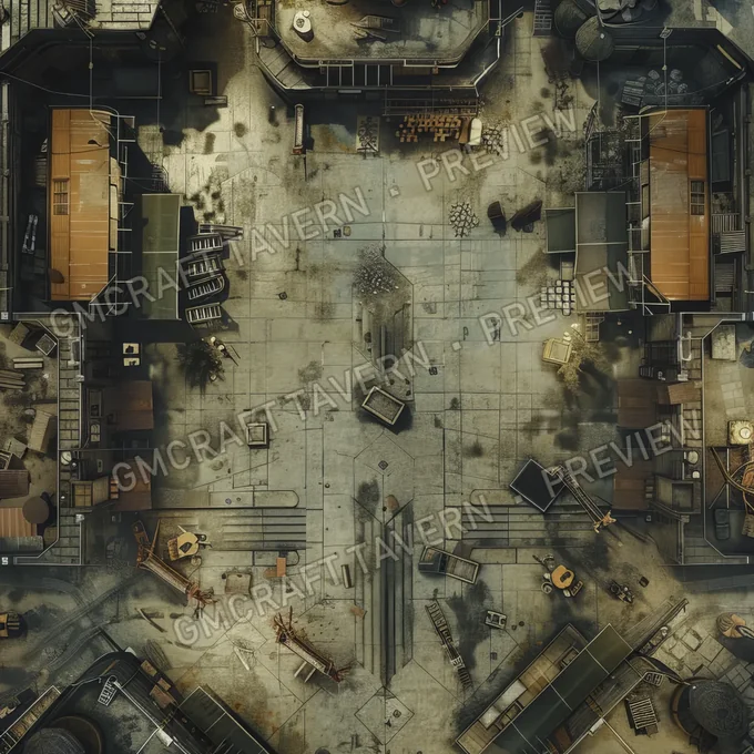 Derelict Shopping battlemap preview