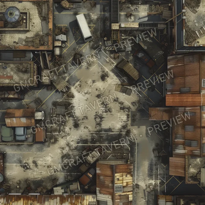 Supermarket Post A battlemap preview