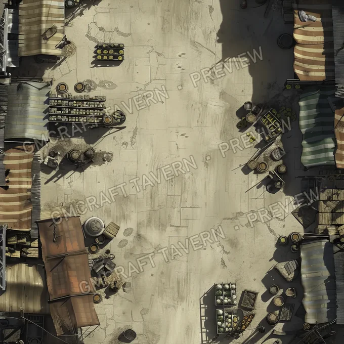 Supermarket Post A battlemap preview