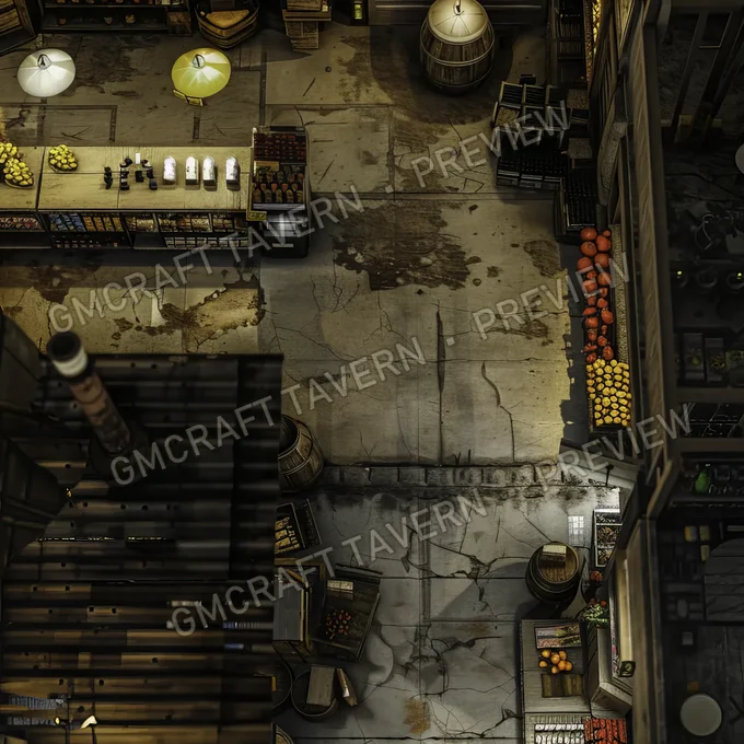 Supermarket Post A battlemap preview