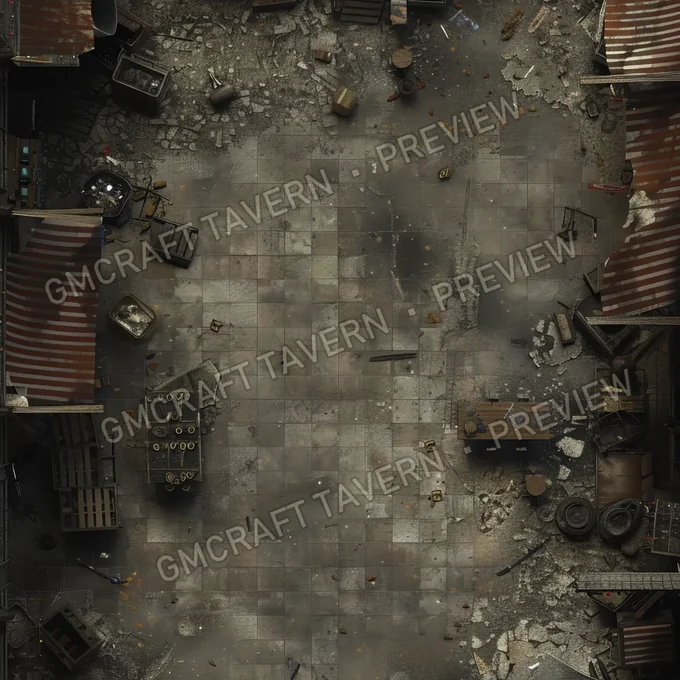 Supermarket With D battlemap preview