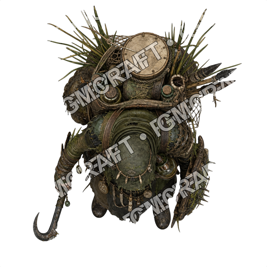 Cursed Swamp Militia 07 Leech Medic Topdown Token top-down token preview