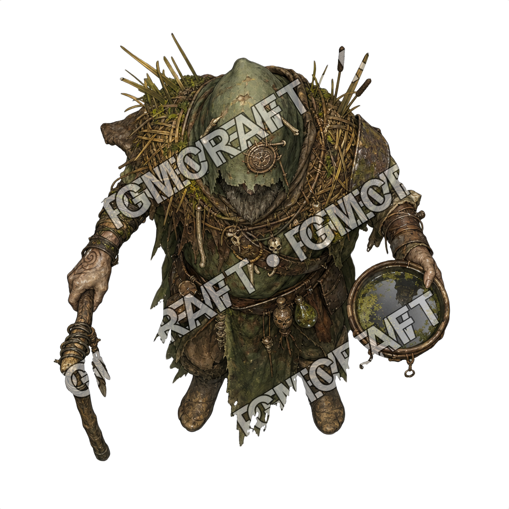 Cursed Swamp Militia 25 Swamp Oracle Topdown Token top-down token preview