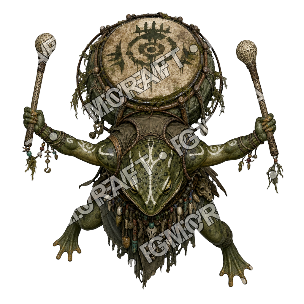 Rotfen Covenant Frogfolk Drum Caller Topdown Token top-down token preview