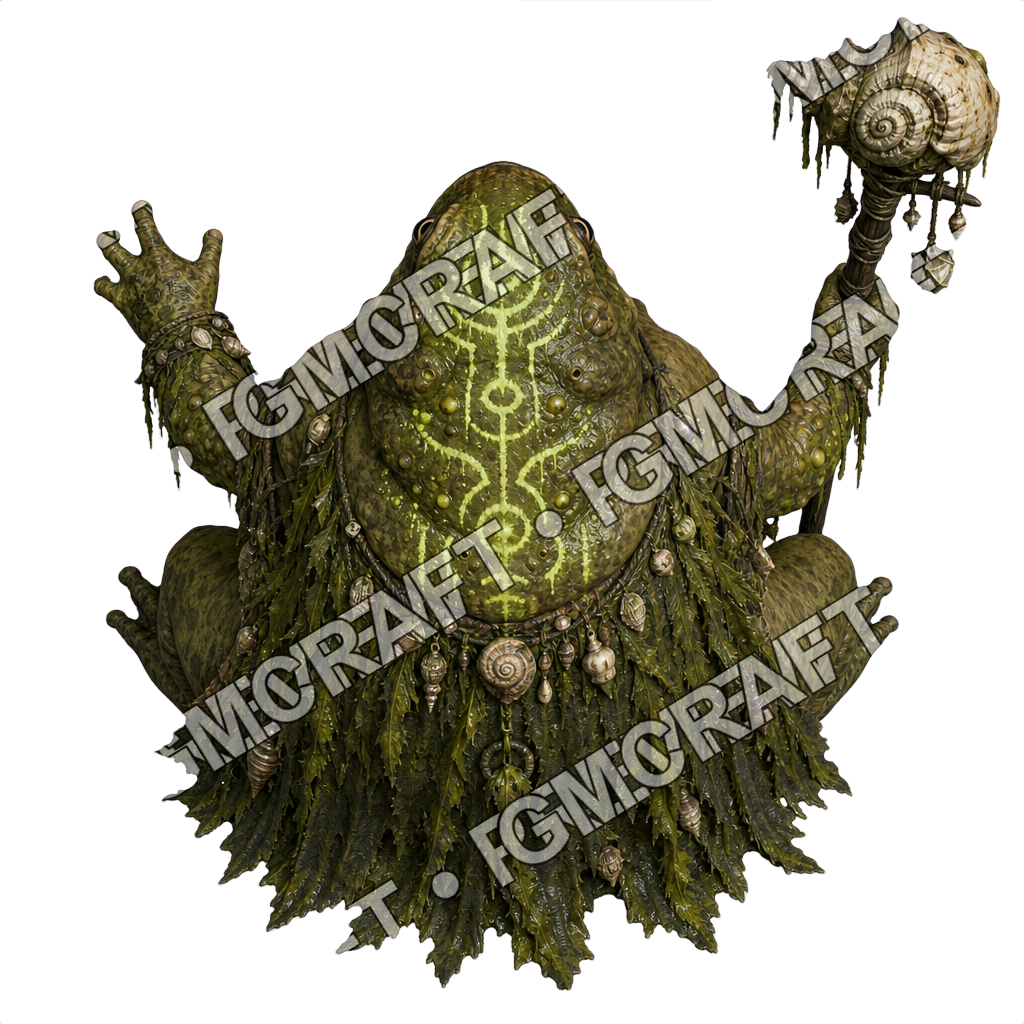 Rotfen Covenant Frogfolk Tide Shaman Topdown Token top-down token preview