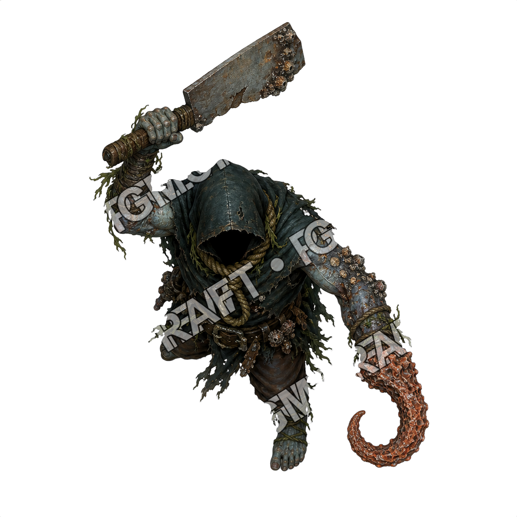 Coral Hook Executioner Undead Pirate Topdown Token top-down token preview