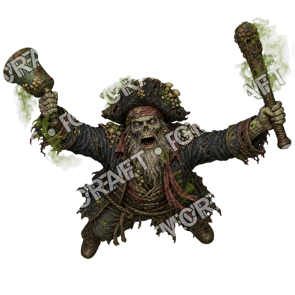 Plague Bosun Bell Undead Pirate Topdown Token top-down token preview