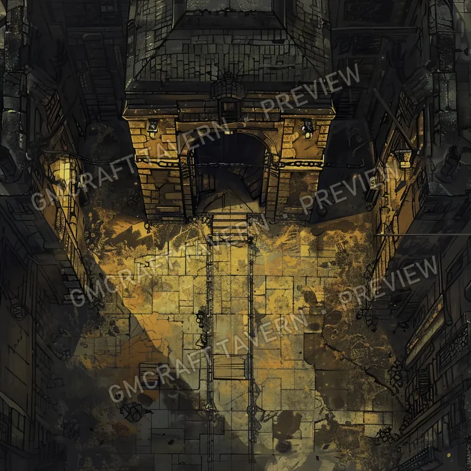 Dreaded Dungeon A Dank And Gloom battlemap preview