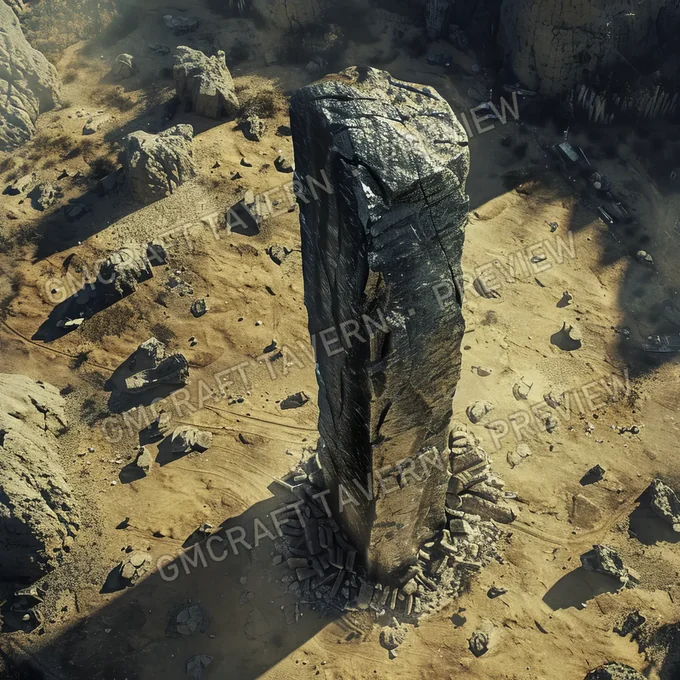 Mystical Monolith A Towering Mon battlemap preview