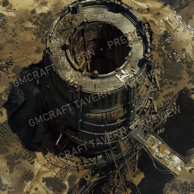 Tech Tyrants Tower A Towering Fo battlemap preview