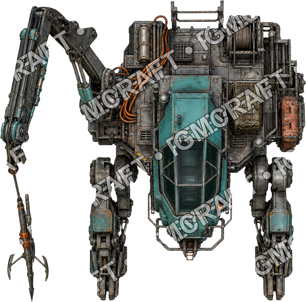 Aperçu du token vu du dessus du Scrap Harpoon Rig