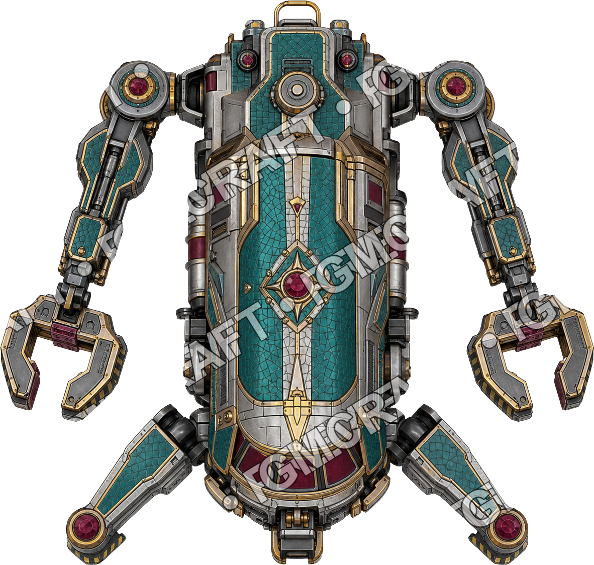 Aperçu du token vu du dessus : Stained Glass Tug