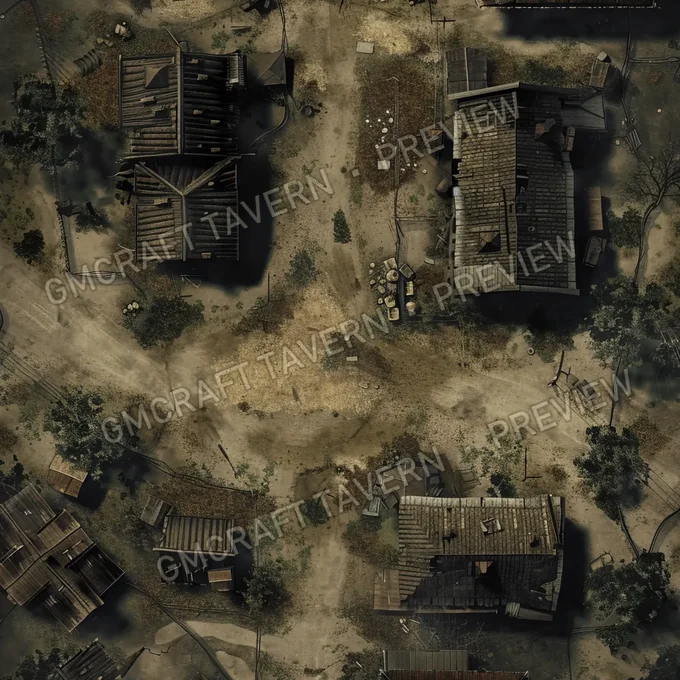 Aperçu de la battlemap Abandonned Village