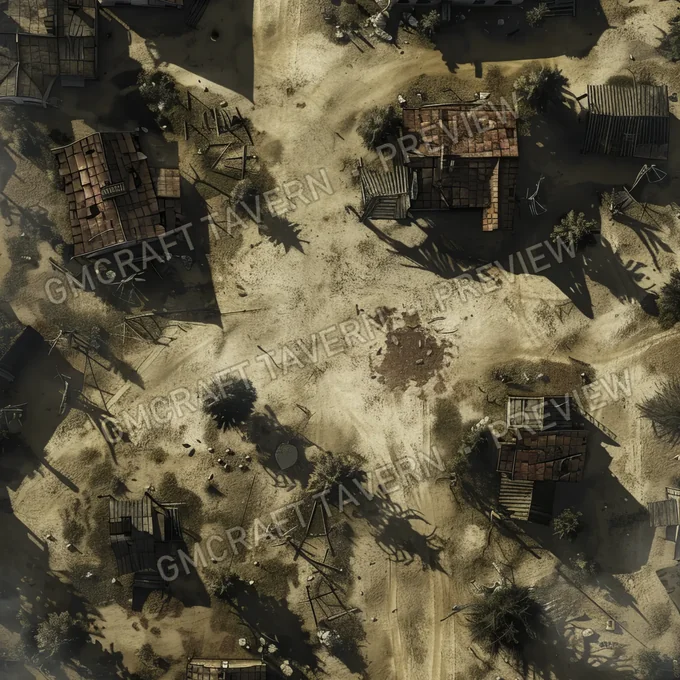 Aperçu de la battlemap Abandonned Village Battlemap