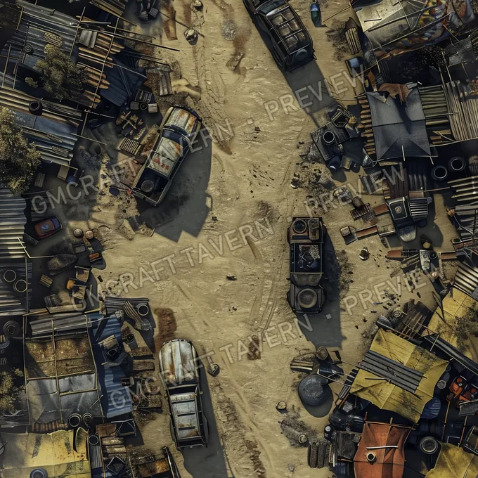 Aperçu de la battlemap Vagabond Village A