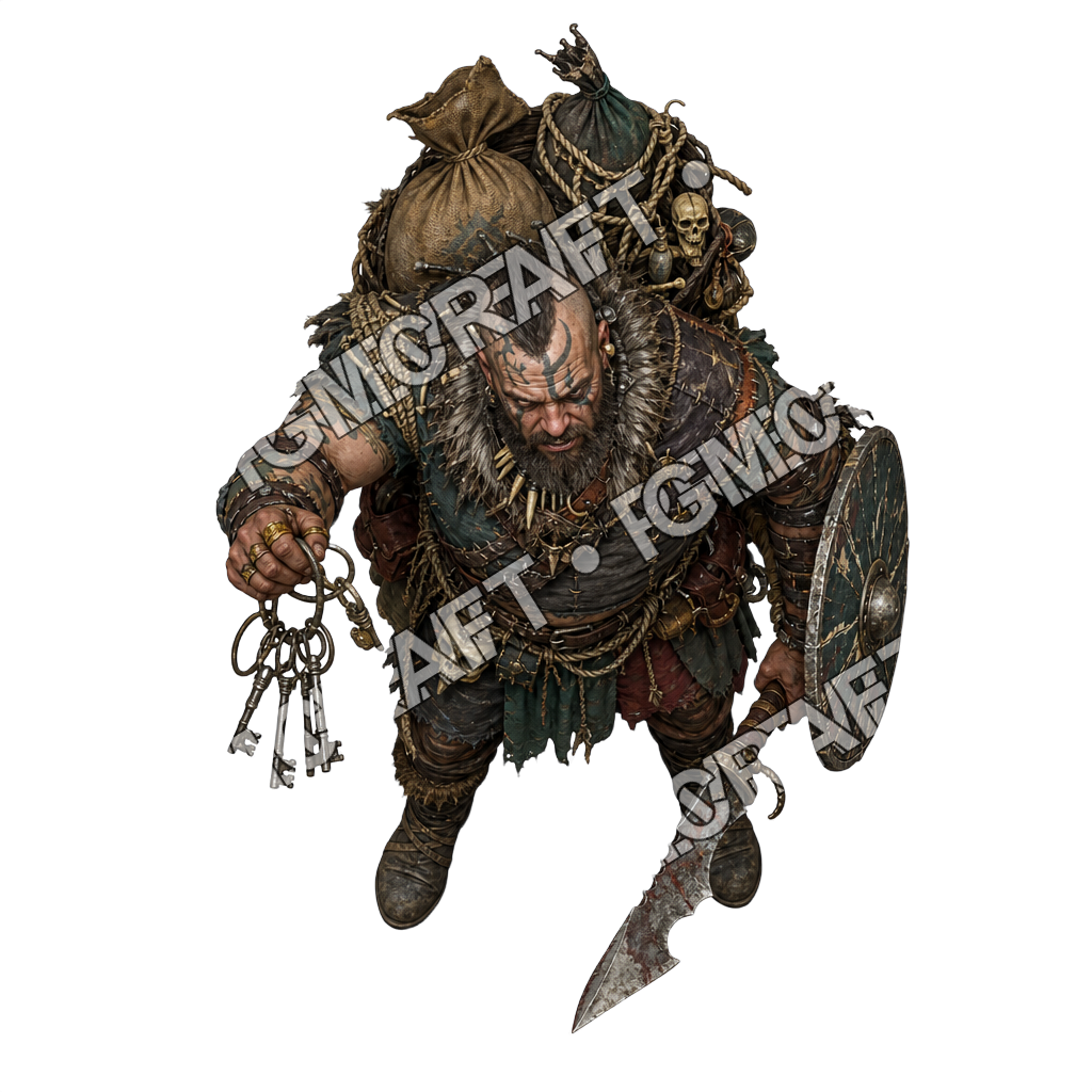 Chaotic Raider Vessel Loot Keeper top-down token preview