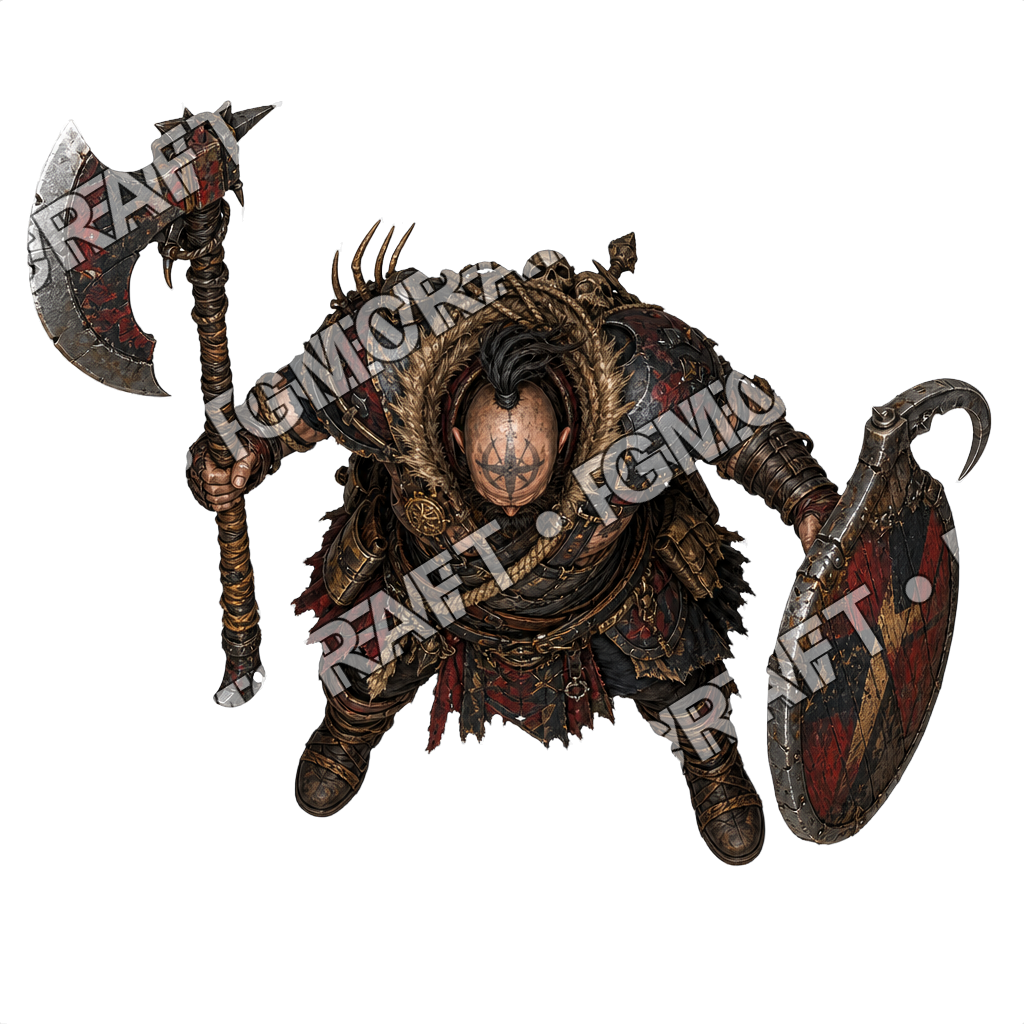 Chaotic Raider Vessel War Captain top-down token preview