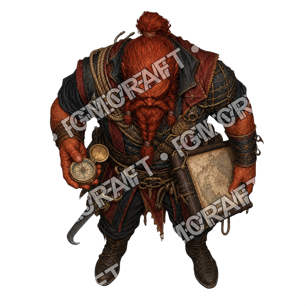 Fire Giant Warship Navigator top-down token preview