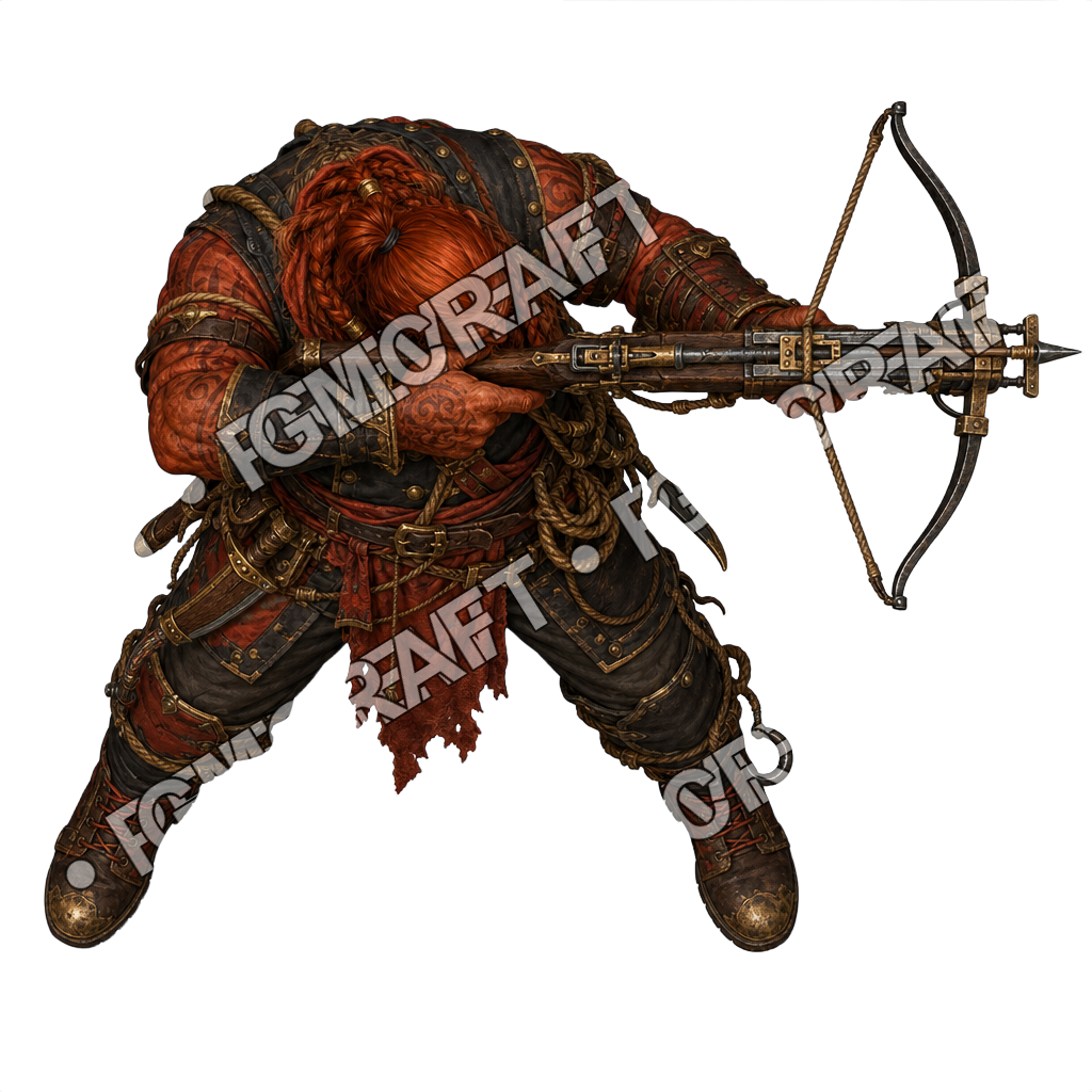 Fire Giant Warship Sharpshooter top-down token preview