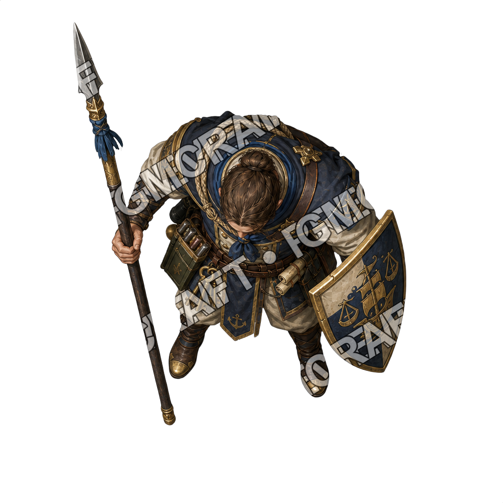 Floating Treasury Ship Caravan Guard top-down token preview