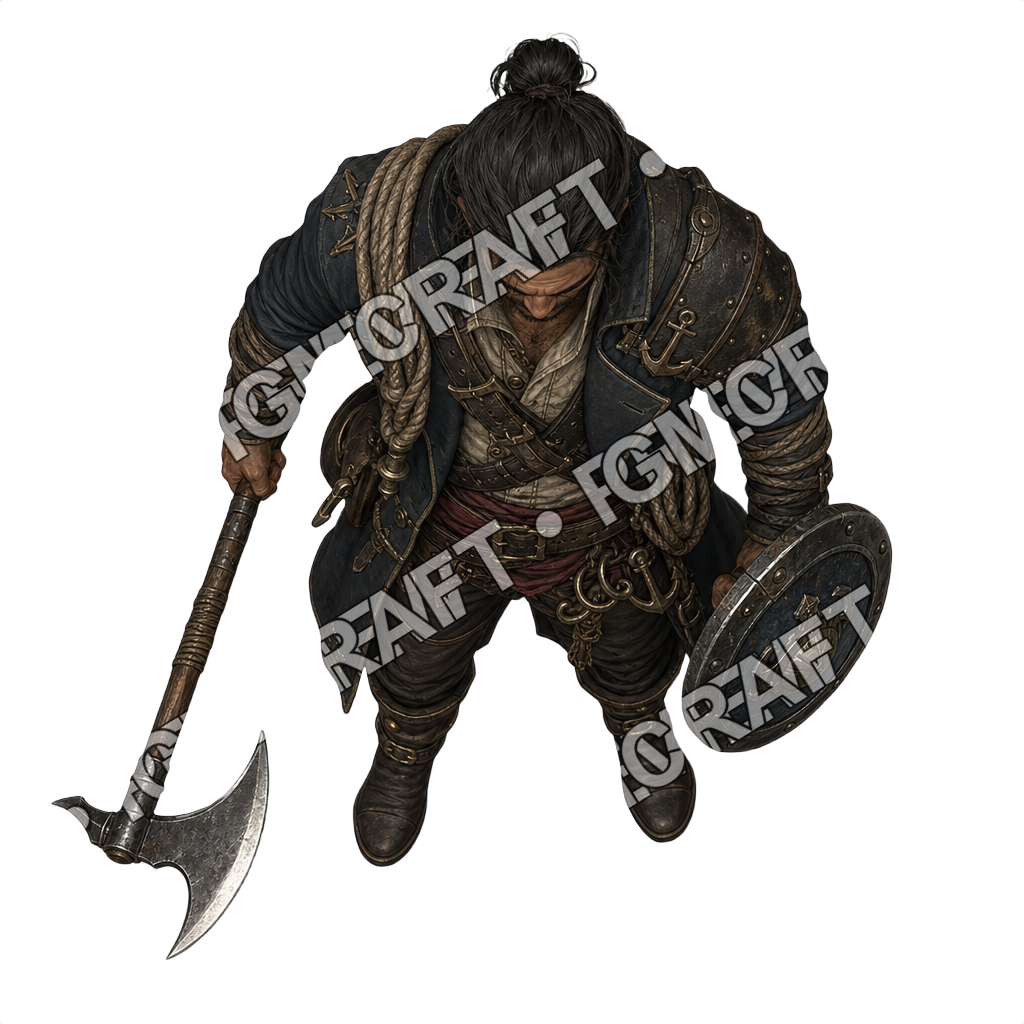 Heavy Iron Bound Barge First Mate top-down token preview